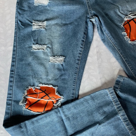 Pants & Jumpsuits Xl Distressed Basketball Jeans Never Been Wore